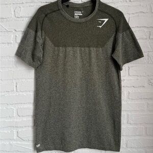 OG Gymshark Phantom Seamless Shirt David Laid T-shirt size Large - Olive Green